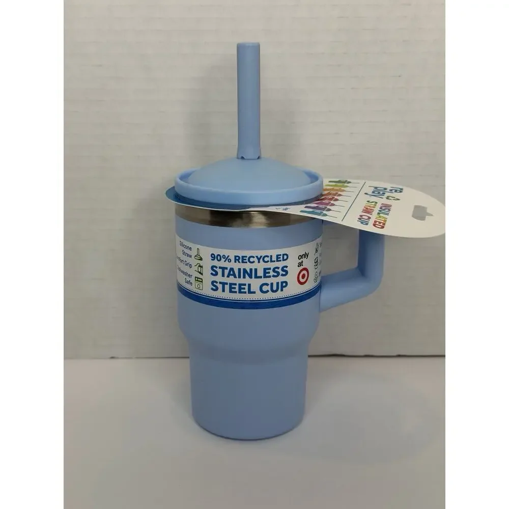 Replay Kids Insulated Straw Cup 10 Oz. Blue,